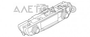 Управление климат-контролем Audi Q7 16- с экраном