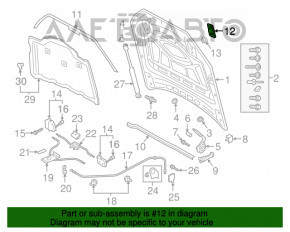 Скоба замка капота правая Audi Q7 16- новый OEM оригинал