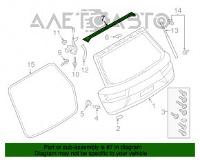 Capacul portbagajului superior Audi Q7 16-