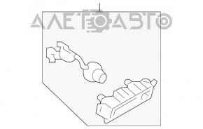 Кнопка открывания двери багажника Audi Q7 16-19 с камерой