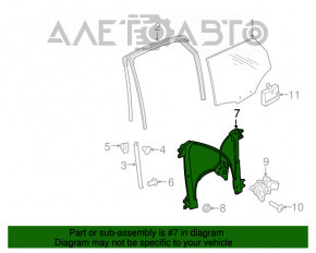 Стеклоподъемник механизм задний левый Audi Q7 16-