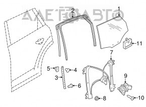 Стеклоподъемник механизм задний левый Audi Q7 16-