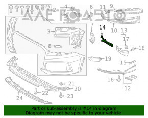 Bara de noroi din față dreapta Audi Q7 16- nouă originală OEM