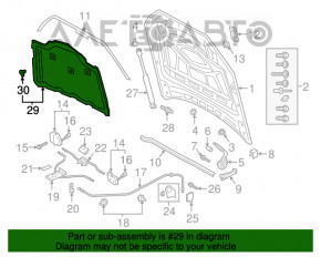 Izolarea capotei Audi Q7 16-