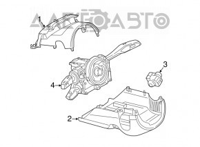 Comutatoarele de pe volan asamblate chitara Audi Q7 16-19