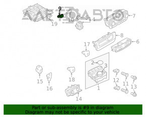 Priza de brichetă din consola centrală față Audi Q7 16-