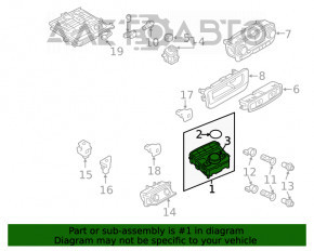 Panoul de control MMI Audi Q7 16-19