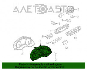 Щиток приборов Audi Q7 16-