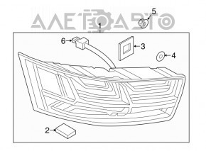 Lampa stânga Audi Q7 16-19