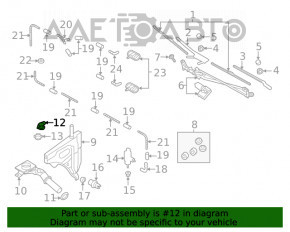 Capacul rezervorului de spălare a parbrizului Audi Q7 16- nou OEM original