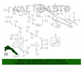 Gâtul rezervorului de spălare a parbrizului Audi Q7 16- fără capac și filtru