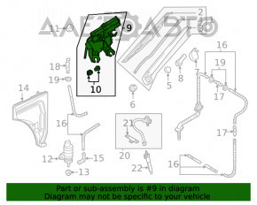 Trapezul spătarului cu motor pentru Audi Q7 16-19