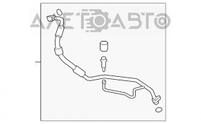 Tubul de aer condiționat, compresorul și încălzitorul pentru Audi Q7 16 sunt scurte