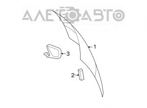 Geam spate portbagaj Dodge Grand Caravan 11-20