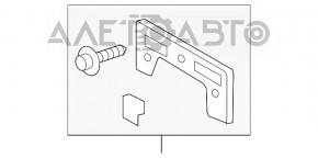 Рамка номерного знака переднего бампера Toyota Prius V 15-17