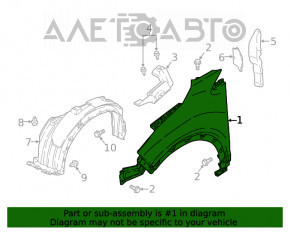 Aripa dreapta fata Mitsubishi Eclipse Cross 18- grafit U17