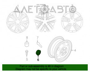 Capac central pe disc VW Jetta 19- 63.5mm