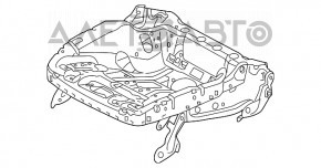 Водительское сидение Audi Q3 8U 15-18 с airbag, электро, подогрев, кожа коричневая, Sport