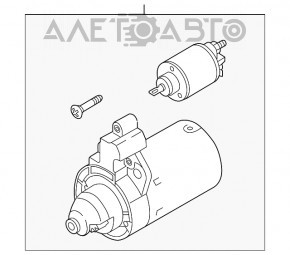 Стартер Audi A4 B8 08-16 2.0T