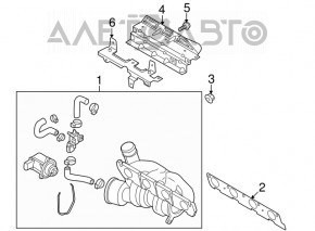 Protecția colectorului de eșapament pentru VW CC 08-17