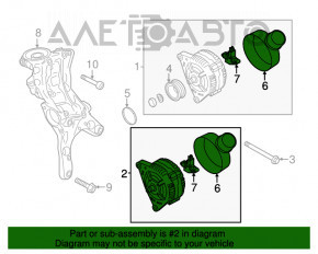 Generatorul Audi A4 B8 13-16 restilizat 2.0T