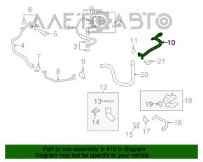 Tubulatura sistemului de racire a motorului Audi A6 C7 12-15 pre-restilizare 2.0