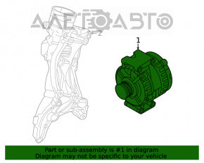 Generatorul Audi Q5 80A 21- 2.0T