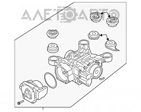 Diferențialul spate reductor Audi Q3 8U 15-18 AWD 108k, 1 silentbloc de înlocuit