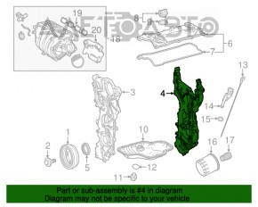 Передняя крышка двигателя внутр Toyota Camry v70 18- 2.5 A25A-FKS