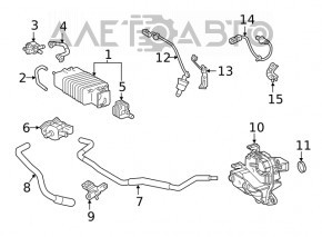 Supapă de ventilație a gazelor carterului Toyota Camry v70 18- 2.5 A25A-FKS