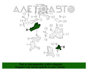 Кронштейн передней подушки двигателя Lexus ES350 07-12