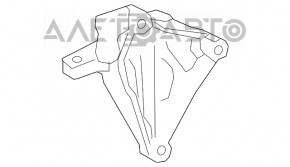 Suportul motorului drept al pernei Toyota Rav4 19- 2.5 pe motor.