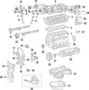 Шестерня распредвала впуск Toyota Prius V 12-17 2ZR-FXE