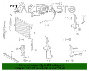 Senzorul de temperatură a lichidului de răcire pentru BMW X5 E70 07-13, nou, neoriginal, de la JP GROUP.