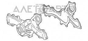 Водяная помпа 2GR-FE Lexus ES350 07-12