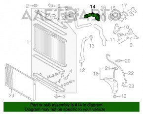 Крышка корпуса термостата Toyota Avalon 13-18 3.5 2GR-FE