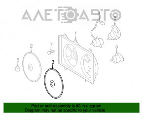 Paletele ventilatorului de răcire stânga Toyota Camry v40 2.4 cu 5 paleți