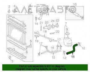 Racordul de răcire superior Toyota Solara 2.4 04-08 nou OEM original