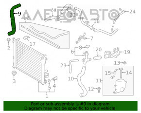 Racordul de răcire inferior Lexus ES350 19-