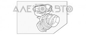 Воздуховод на впуск Nissan Rogue 21-22 2.5 с резонатором