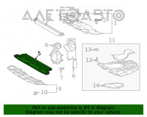 Grila radiatorului inferioară Toyota Venza 21- nouă originală OEM