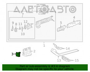 Conducta de aer pentru radiatorul stâng al lui Lexus ES300h 19-20