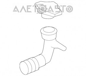 Gâtul radiatorului Lexus ES300h 19- fără capac