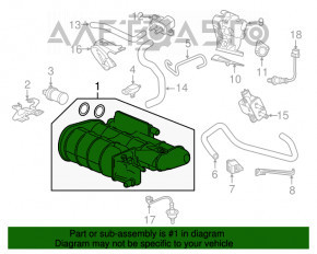 Канистра с углем абсорбер Honda Accord 13-17 hybrid в сборе
