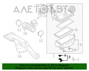 Suportul carcasei filtrului de aer pentru Lexus ES250 ES300h ES350 19-