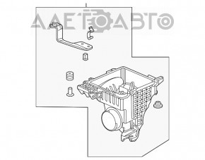 Corpul filtrului de aer partea de jos Honda Civic XI FE/FL 22- 1.5T