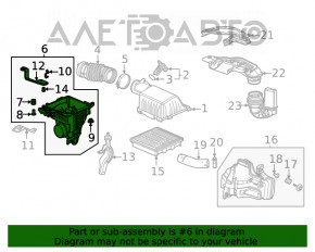 Corpul filtrului de aer partea de jos Honda Civic XI FE/FL 22- 1.5T