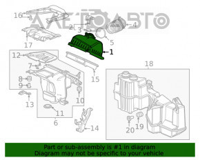 Corpul filtrului de aer partea superioară Honda Civic XI FE/FL 22- 2.0