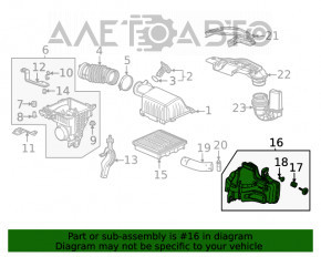 Rezonator de aer Honda Civic XI FE/FL 22- 1.5T