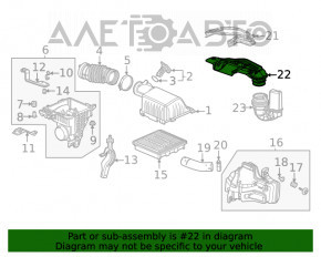 Receptor de aer Honda Civic XI FE/FL 22- 1.5T